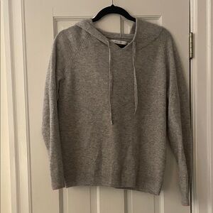 Gray Cashmere Relaxed Hoodie Sweater Sweatshirt